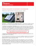 Radiantec Basic Solar Domestic Water Heater Owners Manual